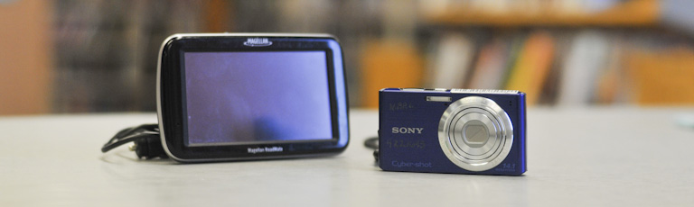 A GPS unit and digital camera