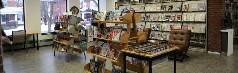 A boy using a computer.
