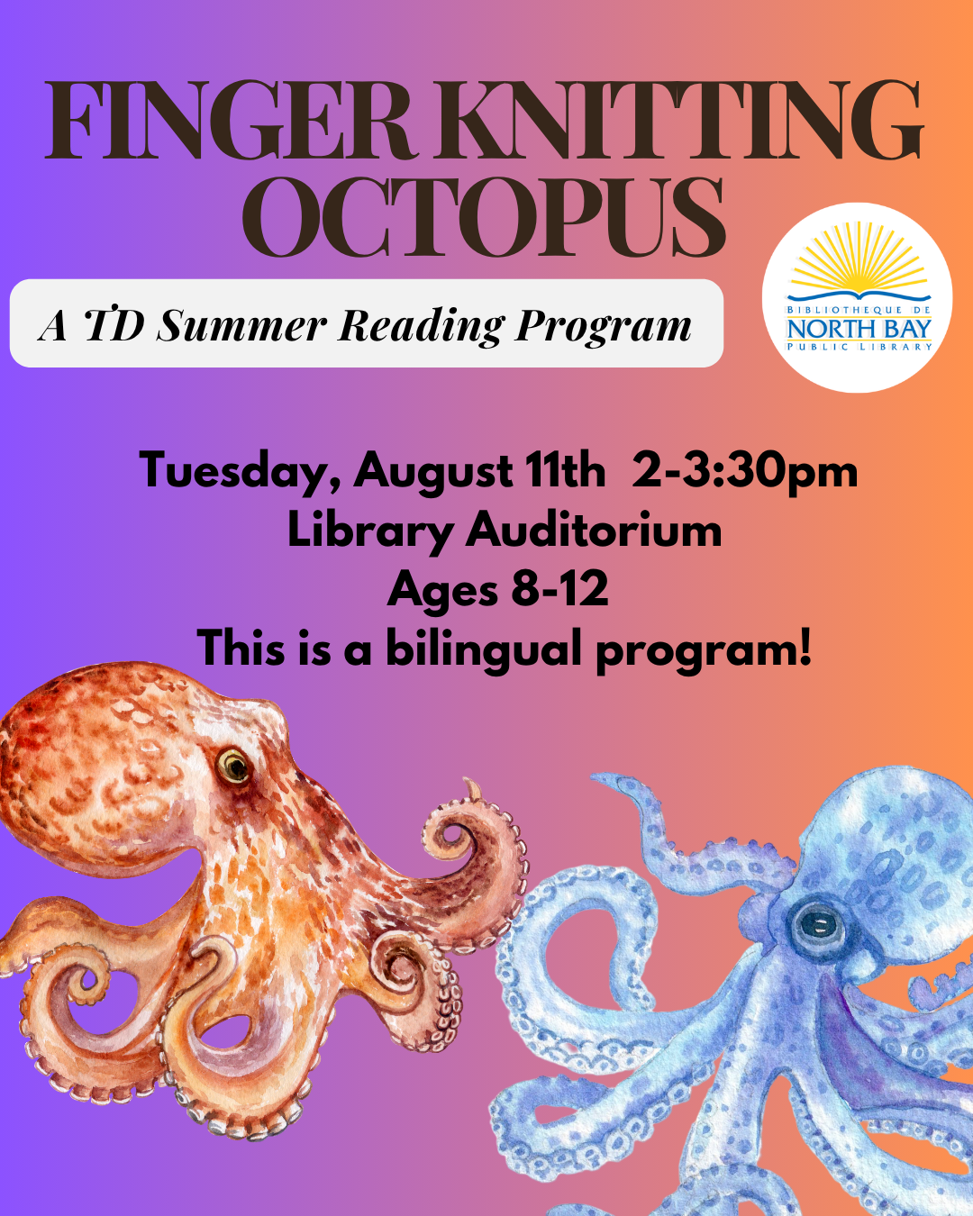 Finger Knitting Octopus