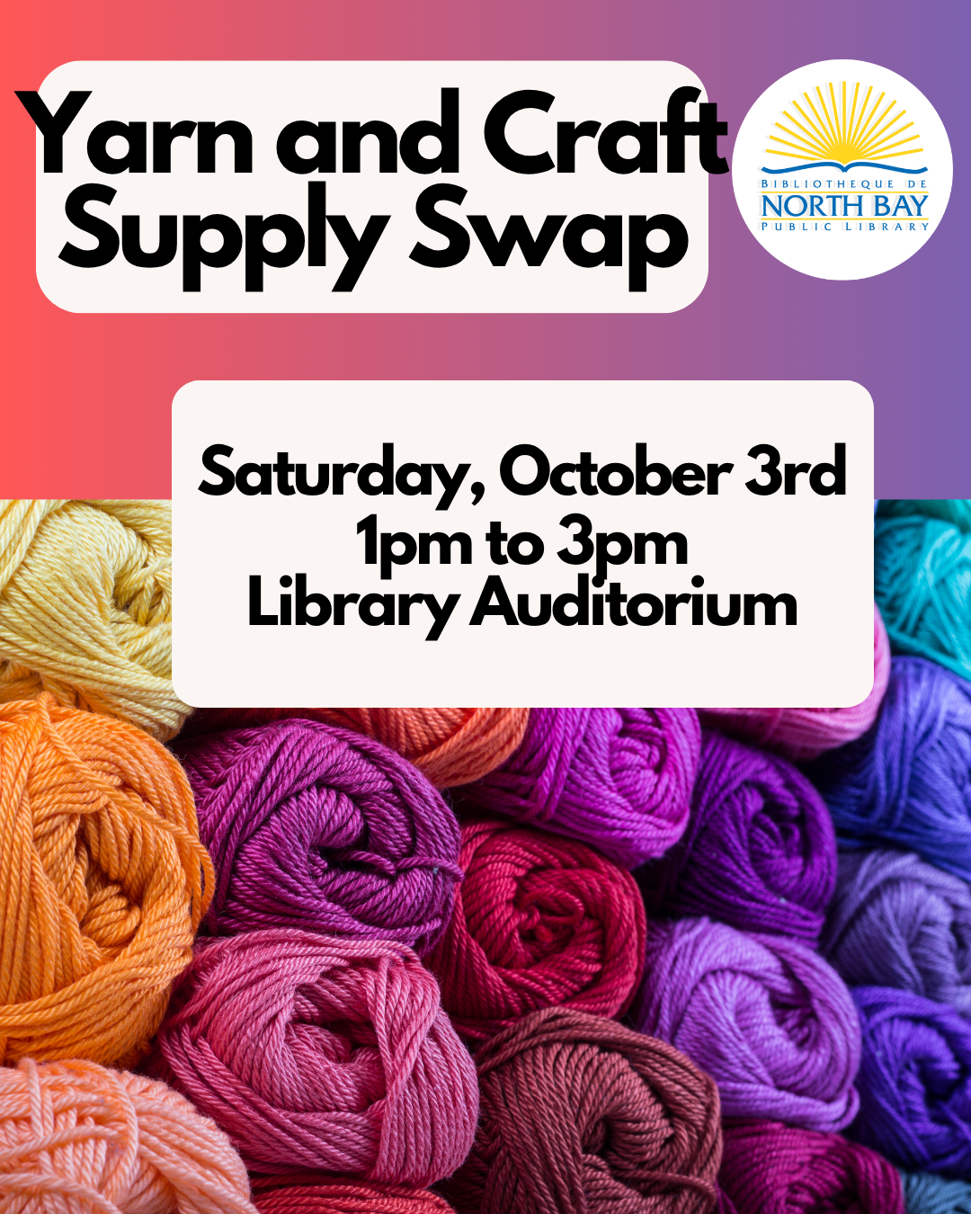 Yarn and Craft Supply Swap