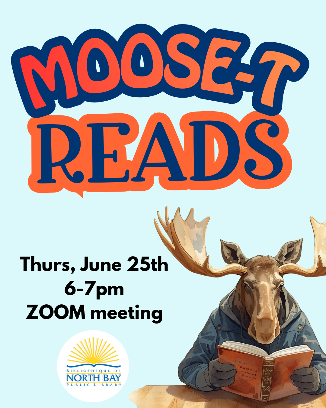 Moose-t Reads Book Club Zoom meeting