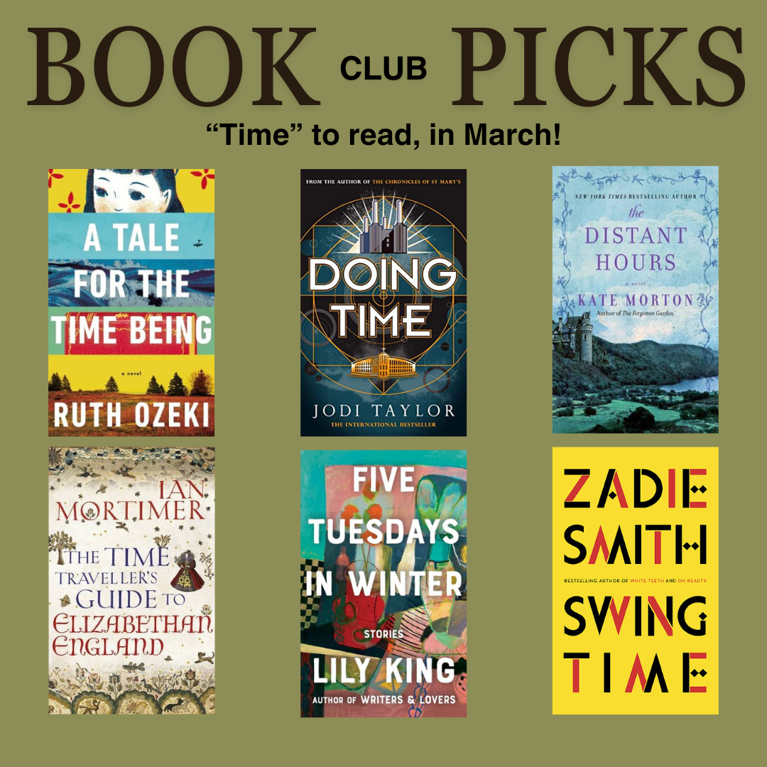 March 2025 Moose-t Reads Picks "Time to Read"