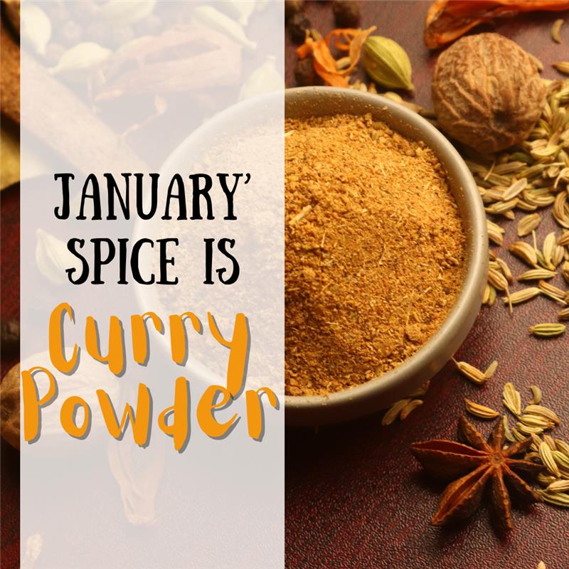 January's spice club is curry powder