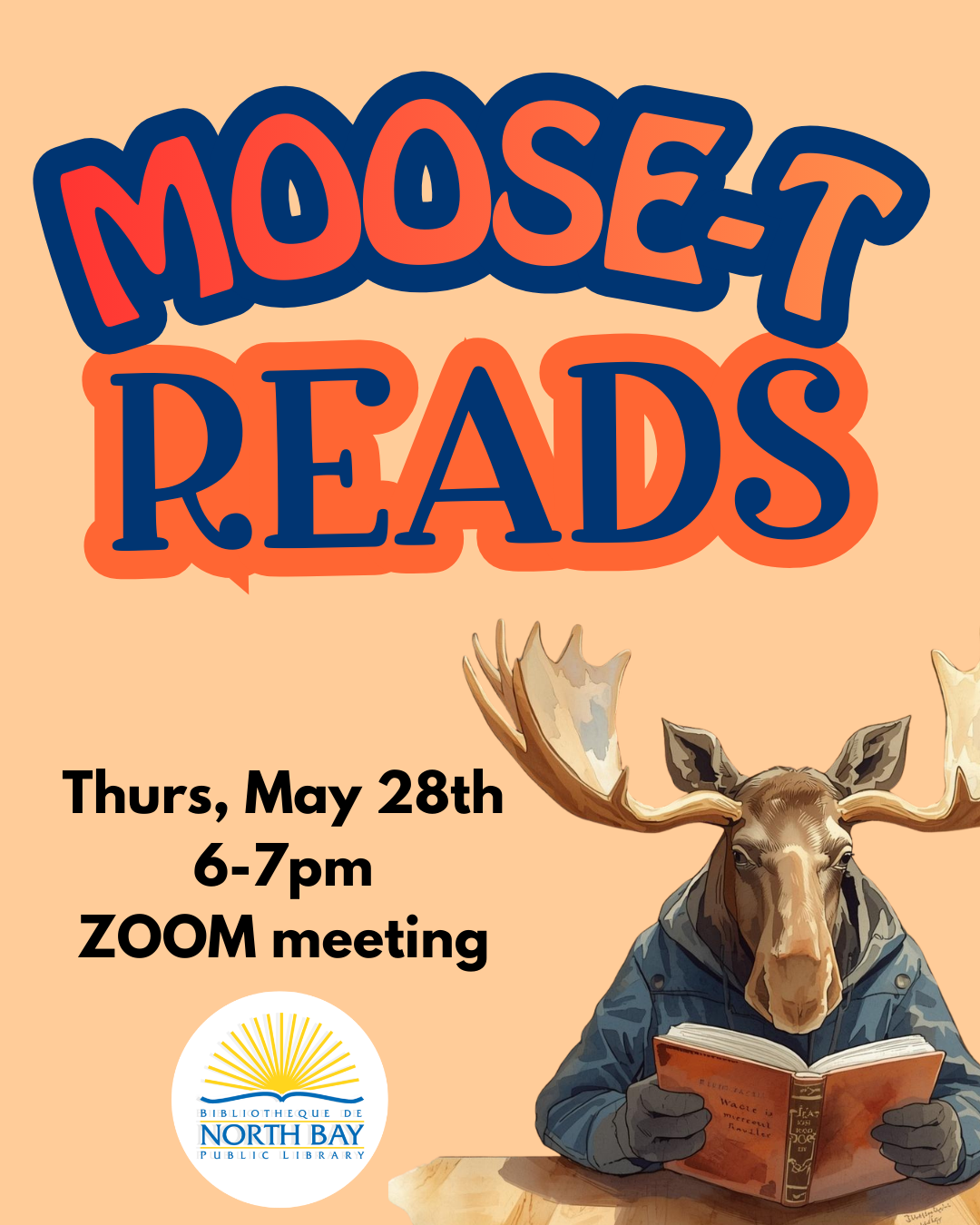 Moose-t Reads Book Club Zoom meeting