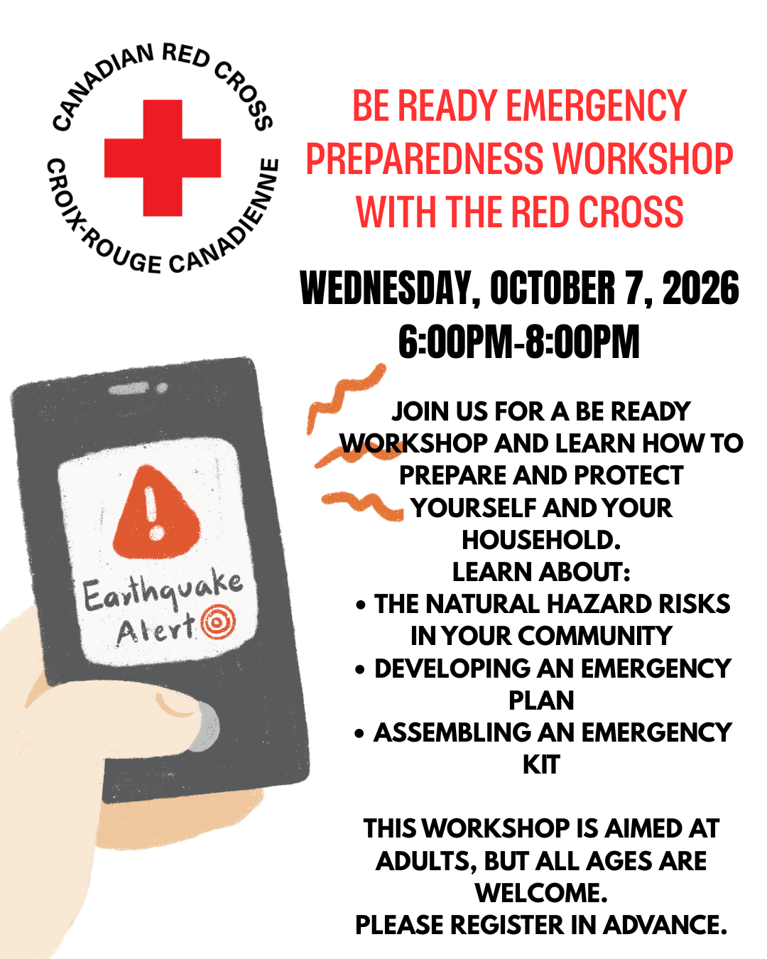 Be Ready Emergency Preparedness Workshop with the Red Cross