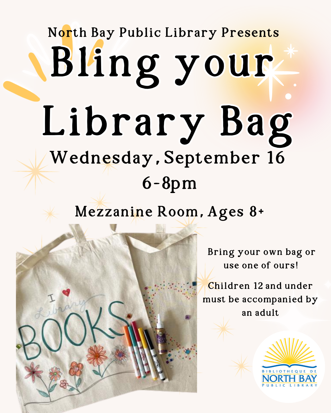 Bling Your Library Bag