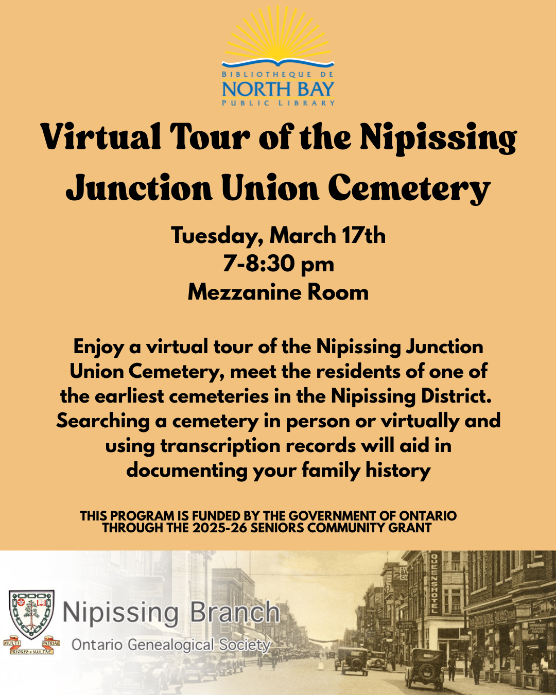Virtual Tour of the Nipissing Junction Union Cemetery