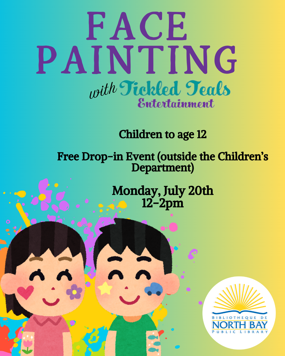 Face painting with Tickled Teals