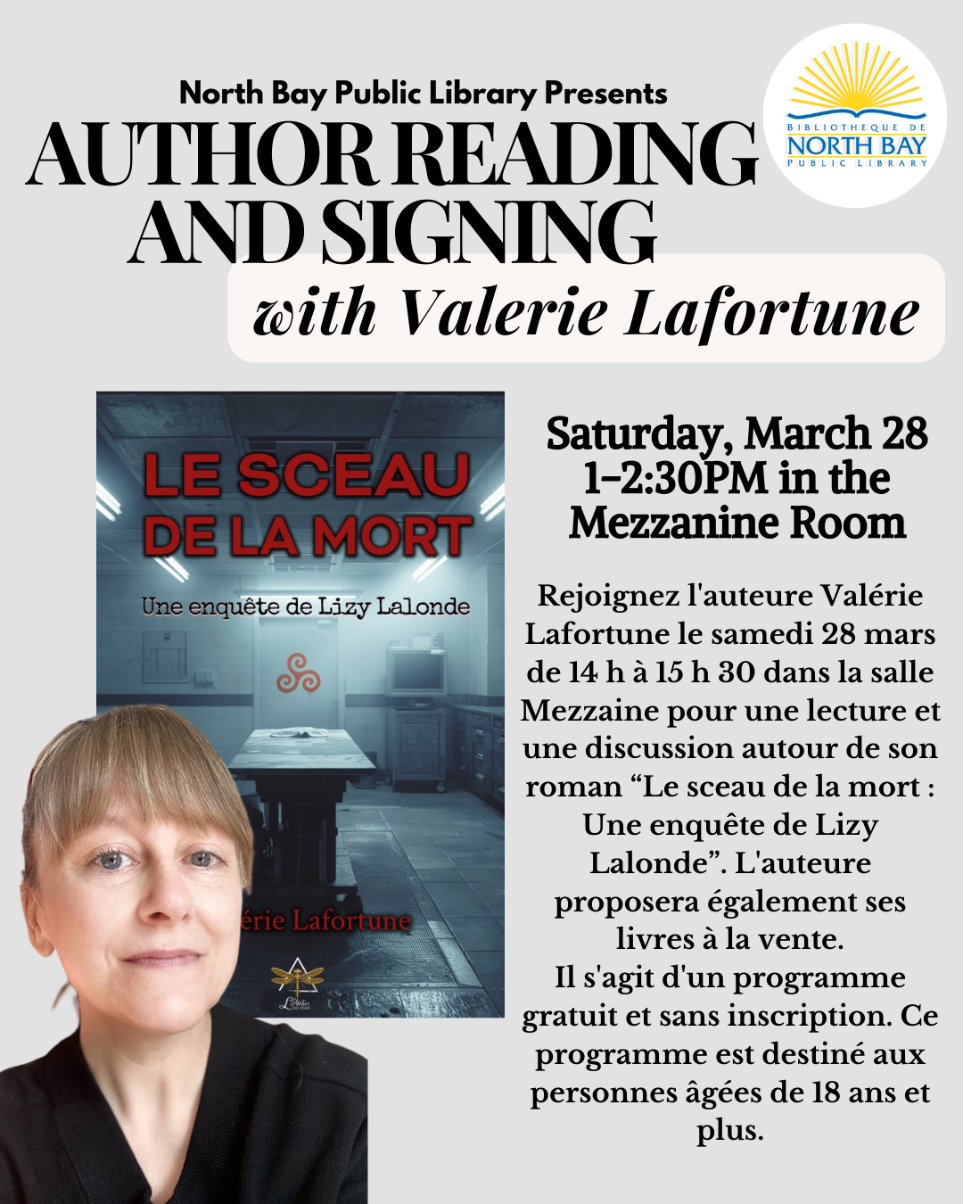 Book Reading and Signing with Valerie Lafortune