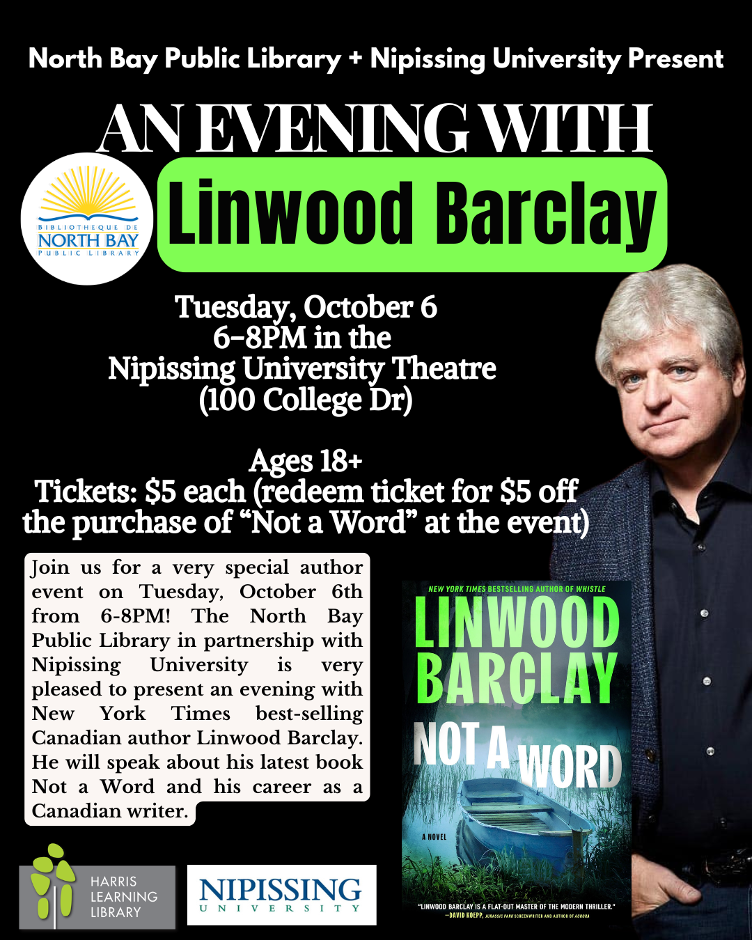 An Evening with Linwood Barclay